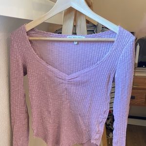 Urban Outfitters Lilac Long-Sleeve Top